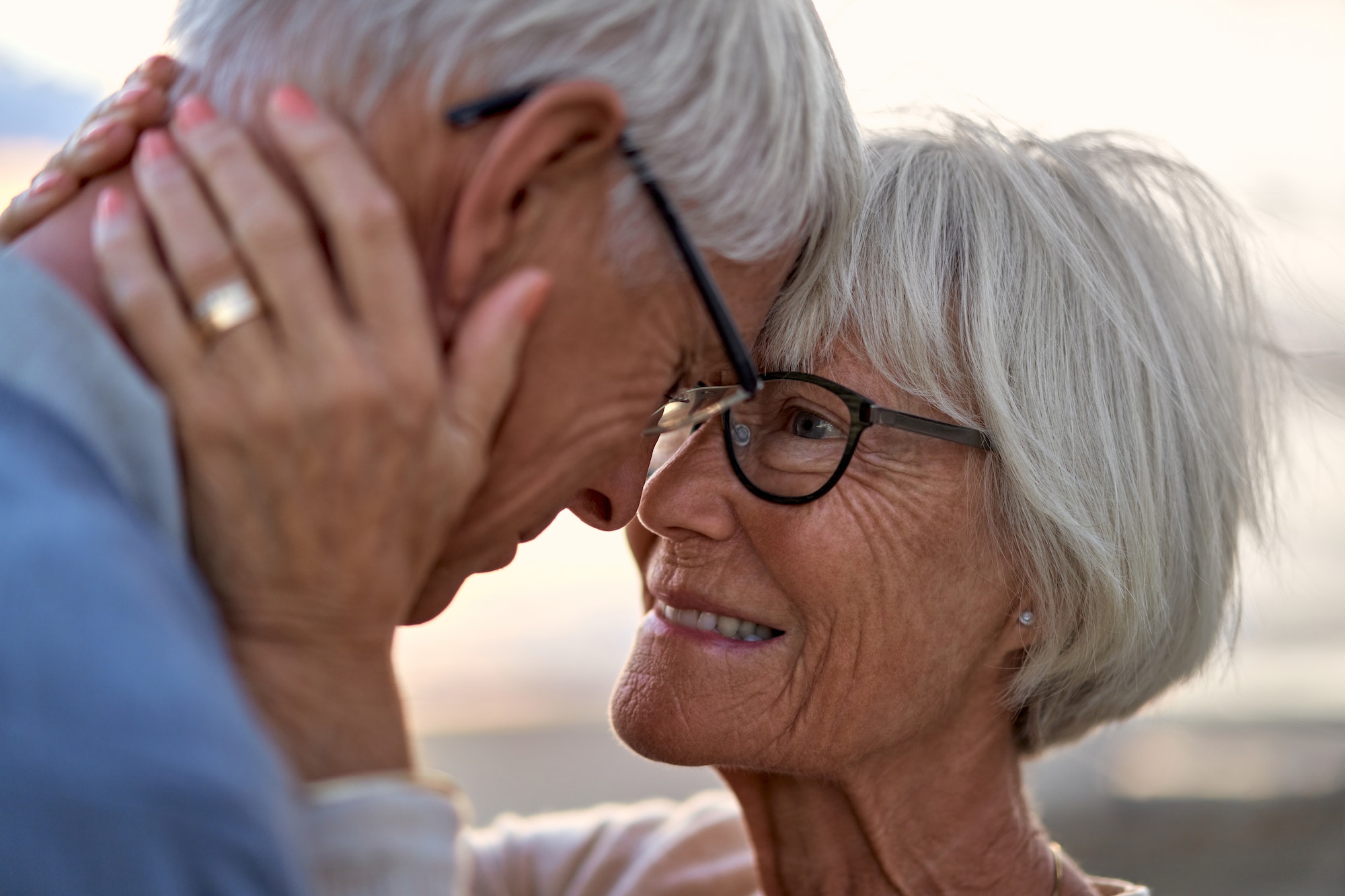 Senior couple on the beach Senior couple on the beach