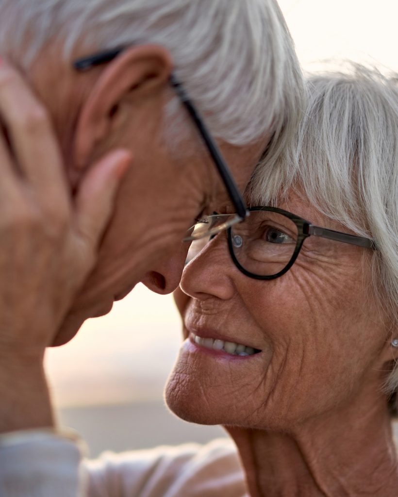 Senior couple on the beach